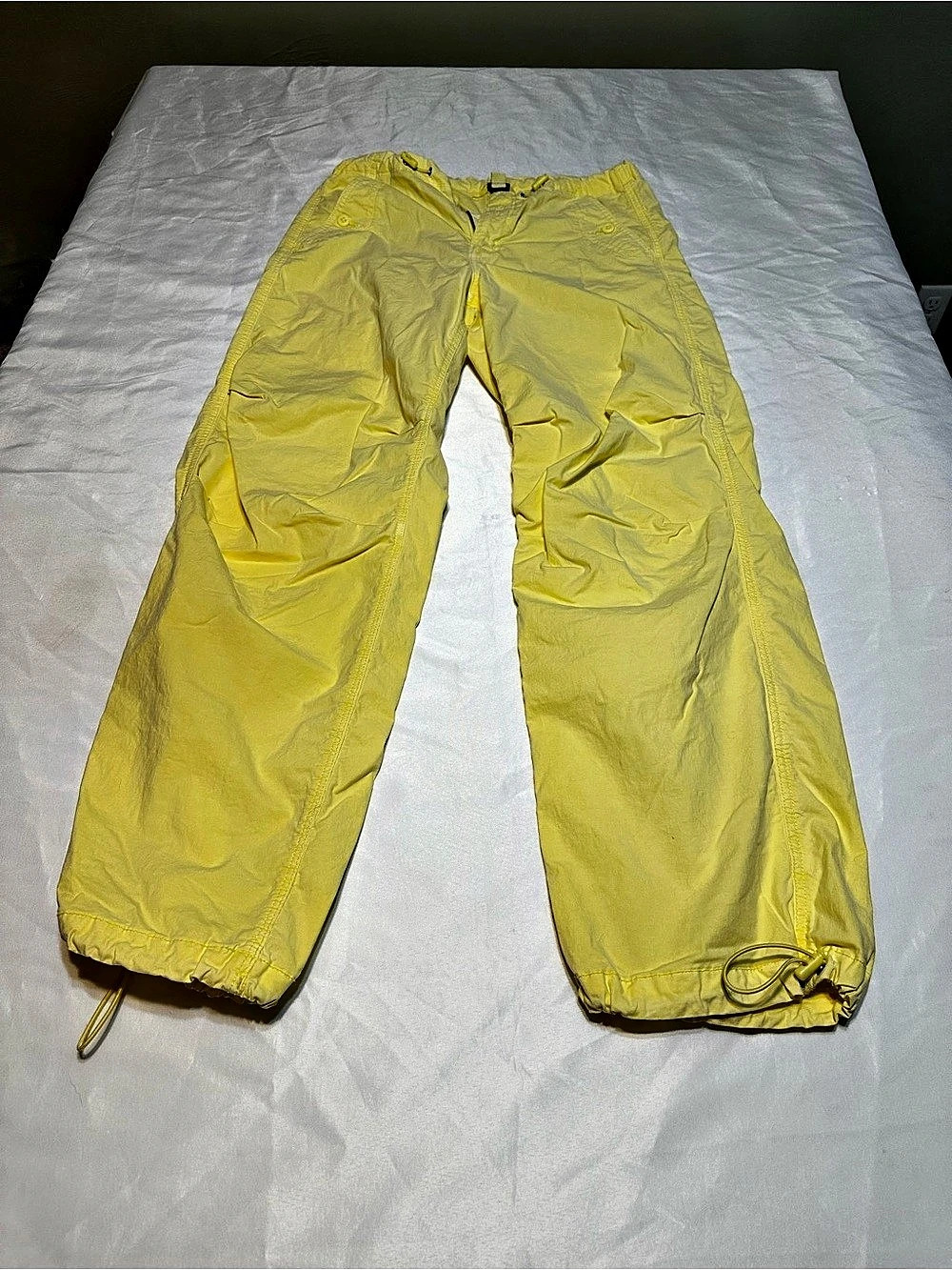 American Eagle Yellow Stretch Jogger Pants Size Small